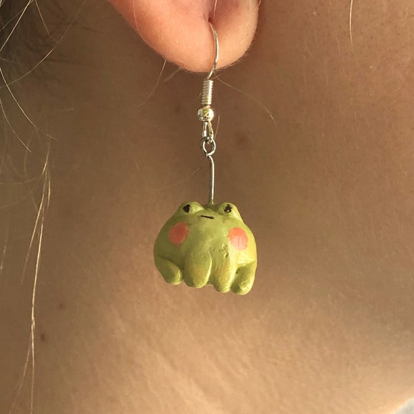 Chubby Toad Earrings