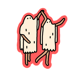 Two Ghosties Sticker