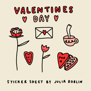 Valentines Day Sticker Sheet